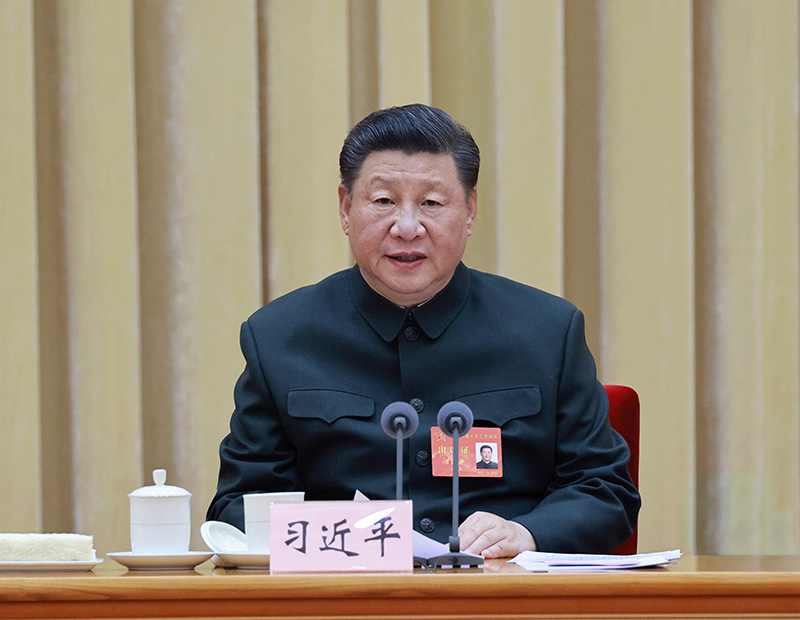 11月26日至28日,中央军委人才工作会议在北京召开。中共中央总书记、国家主席、中央军委主席习近平26日出席会议并发表重要讲话。新华社记者 李刚 摄